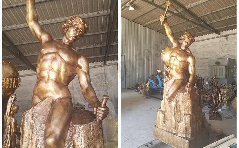 雕刻自我人物雕塑，銅雕刻自我雕塑，自我雕刻人物銅雕塑