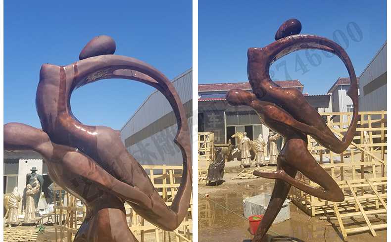 銅舞蹈人物雕塑，銅跳舞人，跳舞人物雕塑