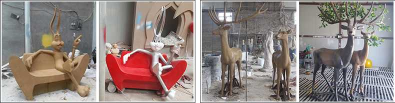 玻璃鋼雕塑制作流程，仿真景觀雕塑廠家